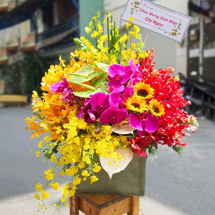 Shop hoa tươi tại quận 8 da dạng sắc hoa
